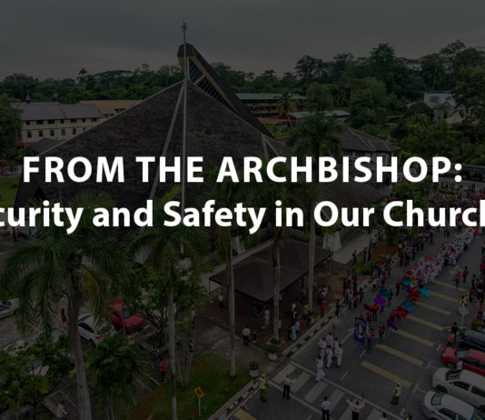 Uskup Agung Simon Poh gesa jemaat Katolik untuk berwaspada dalam gereja