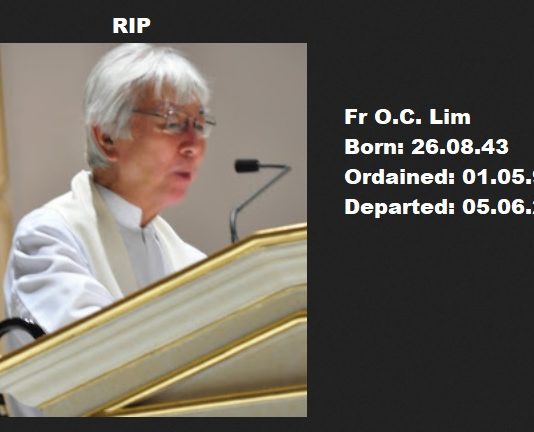 Obituary Notice Kuala Lumpur Archdiocese: Fr O.C. Lim