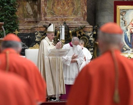 Pope urges new cardinals to stay on the Lord’s road