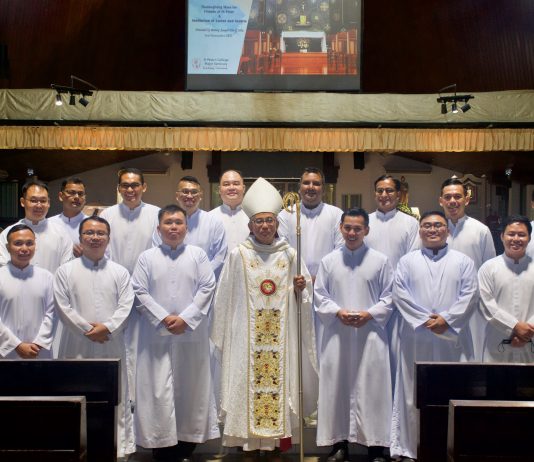 聖伯鐸大修院之友年度感恩彌撒中 十五位修生晉升讀經職與輔祭職