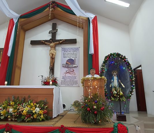 Christmas Mass at Chapel of Mother Mary, Stutong