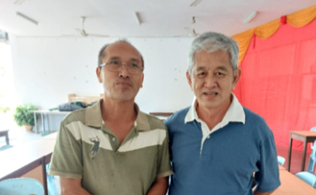 Surprise birthday cake for Fr Christopher Laden