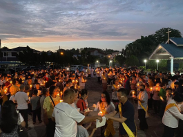Sambutan Minggu Suci di Paroki Our Lady Queen of Peace Sri Aman