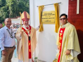 Pemberkatan Gereja Baru St Mathew, Meruji oleh Uskup Agung Kuching