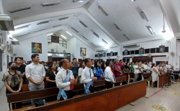 Ash Wednesday at Chapel of Mother Mary, Stutong