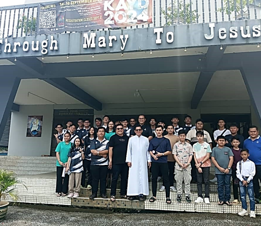 Altar Servers Recollection at Our Lady Queen of Peace Church, Sri Aman