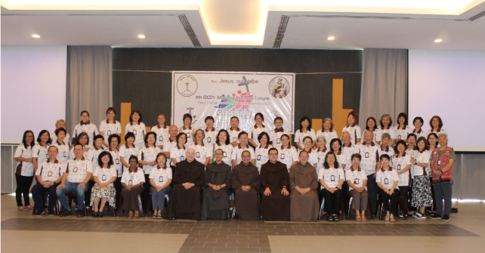 OCDS with Fr Ramiro Casale OCD, Fr Anselm Phang OCD, Fr Christianus Surinono OCD, Fr Nicholas Hoh OCD and Fr Chin Sin Wee OCD (L to R)