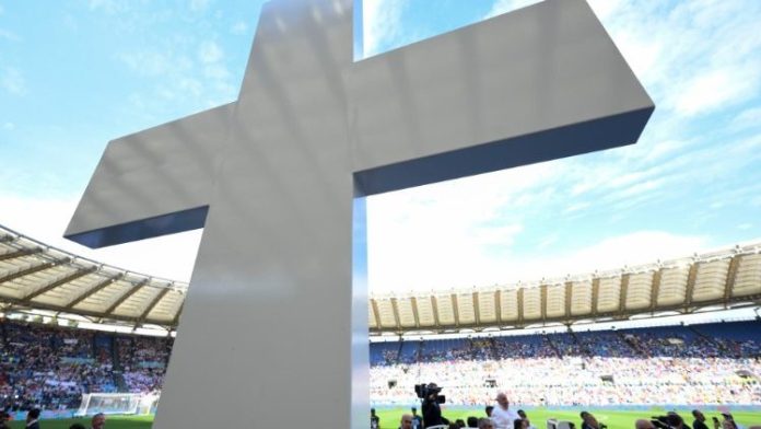 File photo of World Children's Day encounter with Pope Francis held at Rome's Olympic stadium (Vatican Media)