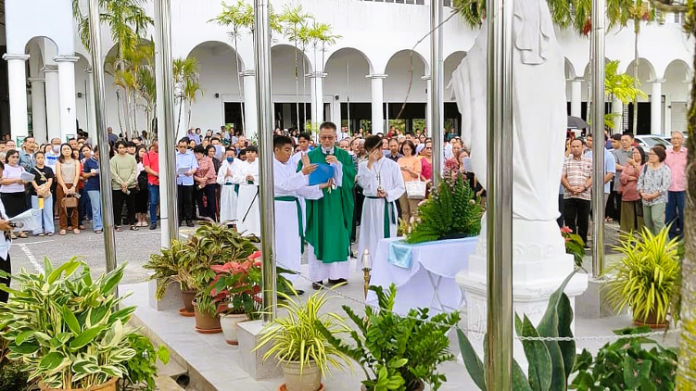 The blessing ceremony