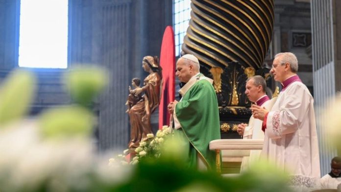 Pope Leo presides over Holy Mass for the Jubilee of Synodal Teams and Participatory Bodies (@Vatican Media)