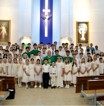 78 Sunday School students attend First Holy Communion Mass