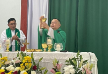 Misa pertama Fr Henrry Umar di Gereja St Lawrence Ruiz, Suba Buan