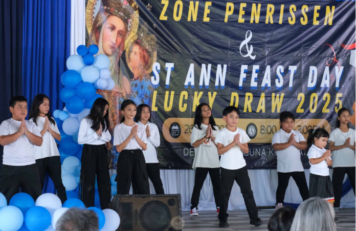 Performance by the children’s group “Belia Celik” from St Catherine, Kampung Bratan. (Photo: St Ann Media)
