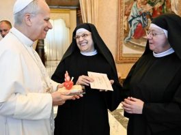 Pope to cloistered Augustinians: True joy lies in communion with Christ