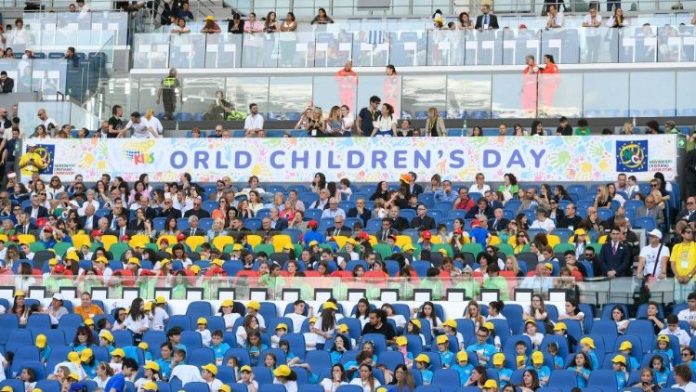 World Children’s Day 2024 at the Olympic Stadium in Rome (Vatican Media)