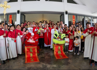 古晋總教區華語教務協進會舉辦新春大團拜