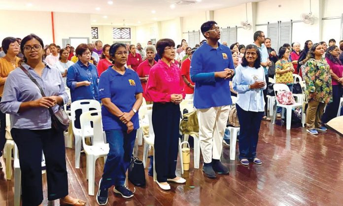 A section of the participants during the prayer.