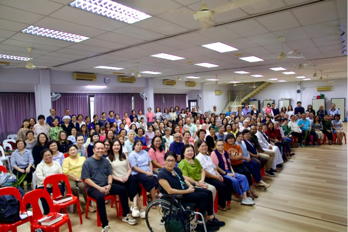 Group photo with Fr Bobby as keepsake for the Bible Seminar, 29 March 2026, BSC Hall.