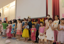English and BM Sunday School children and families celebrate Christ-centred Easter fellowship