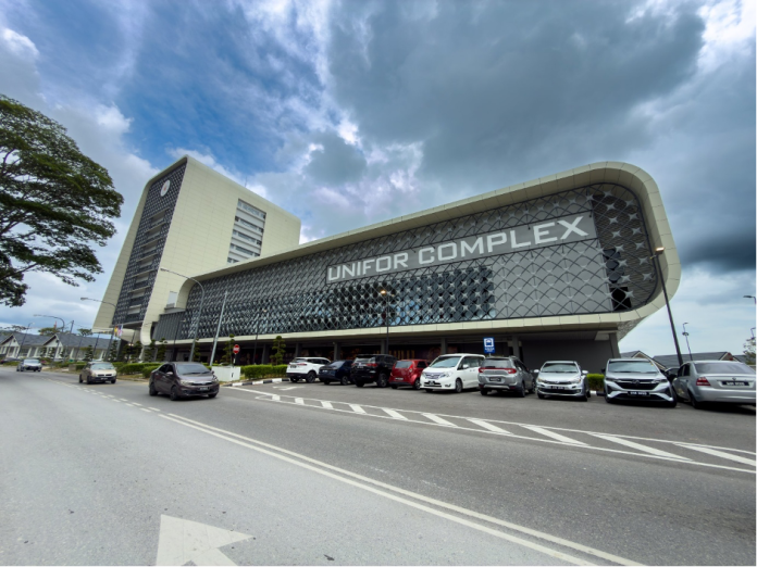 The UNIFOR COMPLEX at Jalan Ong Tiang Swee. (Photo- courtesy of Borneo Post: Roystein Emmor)